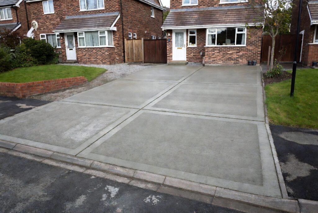 Concrete contractors near me installing driveway in Wembley, Croydon, Bexleyheath & Grays