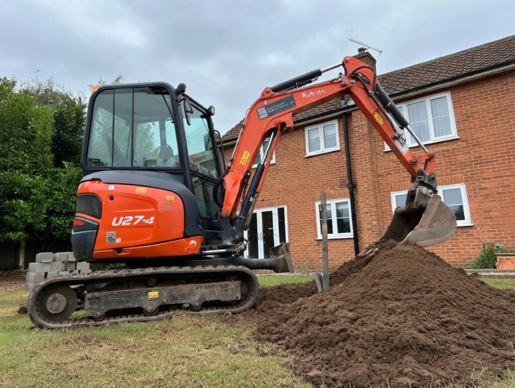 digger hire with driver near wembely