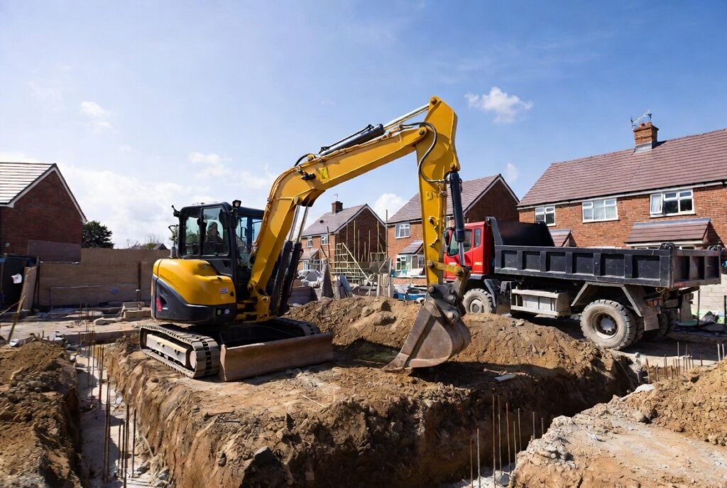 Groundwork contractors Purley CR8 – professional excavation and foundation work on residential site
