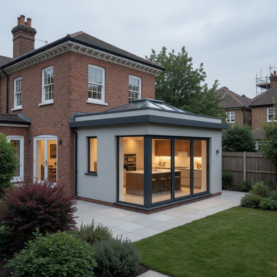 Rear kitchen extension in Victorian terrace