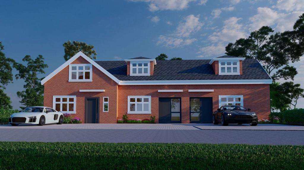 Three new-build houses on Prospect Road, Hornchurch (CGI)