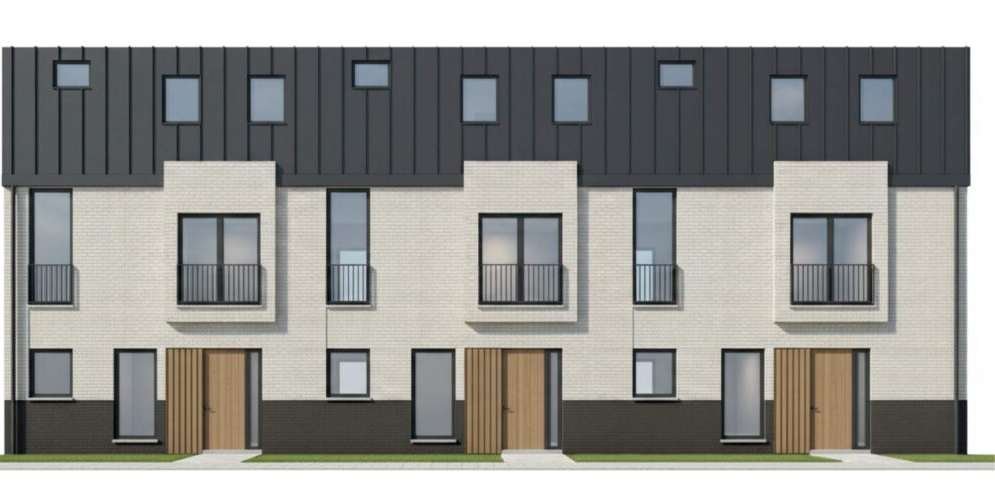 Three new-build houses on Rectory Road, Manor Park, London E12 (CGI)